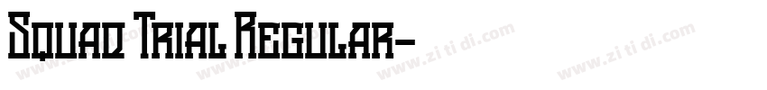 Squad Trial Regular字体转换